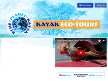 Tablet Screenshot of blue-planet-kayak.com